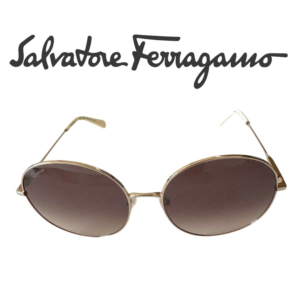 Salvatore Ferragamo Round Sunglasses for Women (New Without Tags).